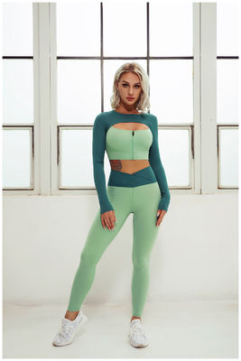 Poliester Fitness Siłownia Odzież do jogi Damskie przycięte legginsy treningowe Activewear