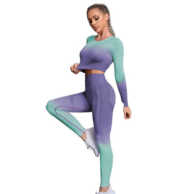 Tie Dye S M L Długi stanik sportowy Crop Top Poliester Nylon Sportowe legginsy