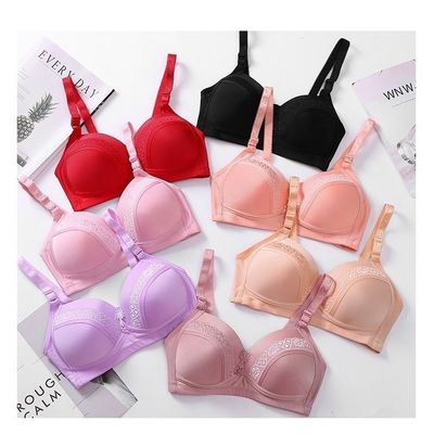 Kwiatowy biustonosz Push Up Full Cup 105 cm Biust Big Breasted Wire Free