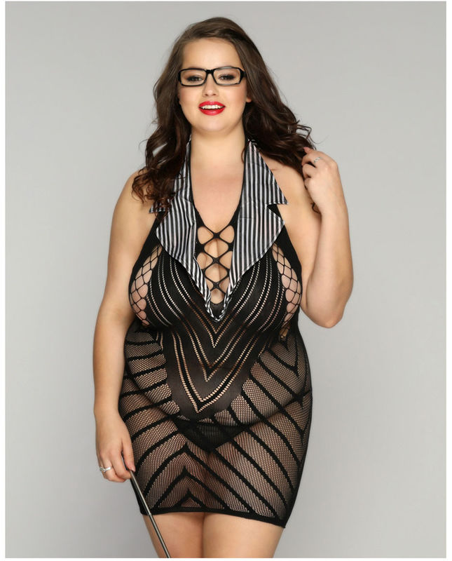 Nauczyciel Szkoła 95 cm Talia Seksowna bielizna Cosplay M-XXL Koronkowe jednoczęściowe body