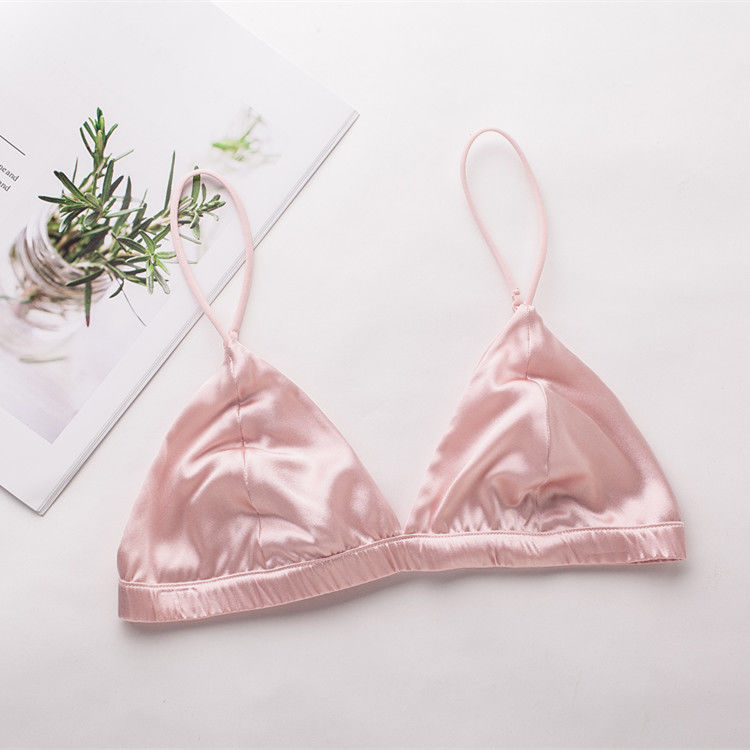 Cabrio Seksowne biustonosze damskie Intimates Jedwabny biustonosz bezprzewodowy 32A 32B 32C Nylon Spandex