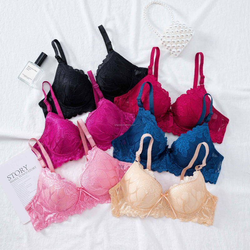 Moda dla dziewczynek 50-60 kg Seksowne biustonosze damskie Bezszwowe 75B 75C 75D Push Up Wireless