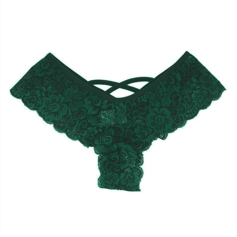 Stringi 4XL 5XL Nylonowe czarne figi Koronkowe seksowne damskie figi figi