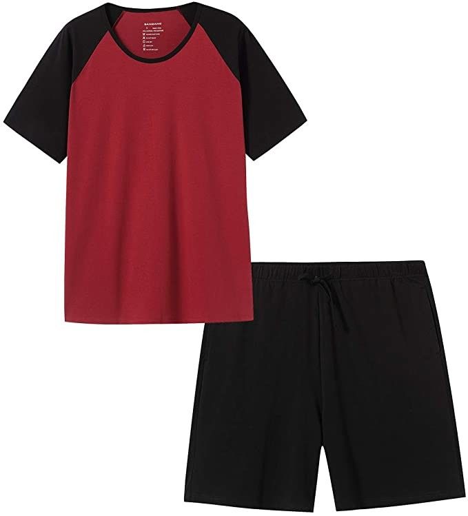 2XL L Męska bielizna nocna Ciepła piżama Dwuczęściowa dzianinowa koszulka nocna