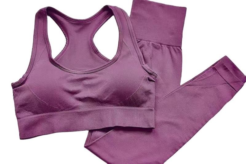 Kombinezon treningowy Poliester Kobiece biustonosze sportowe SML Legginsy fitness z wysokim stanem
