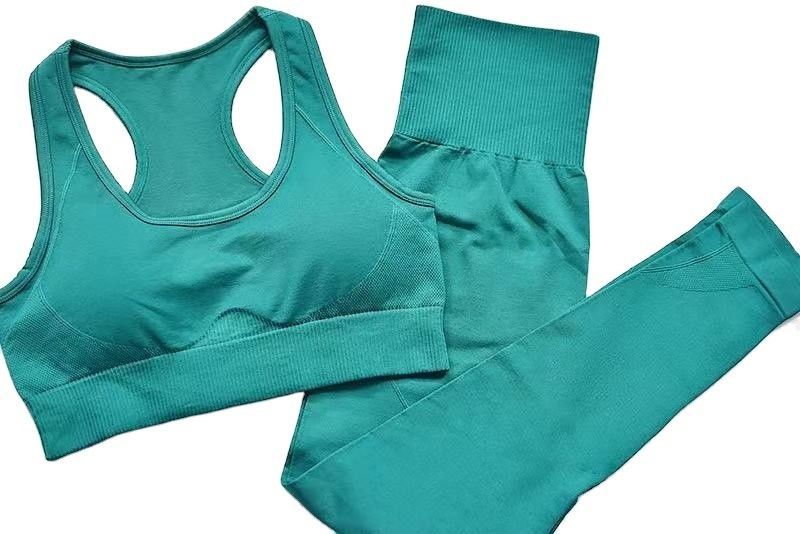 Kombinezon treningowy Poliester Kobiece biustonosze sportowe SML Legginsy fitness z wysokim stanem