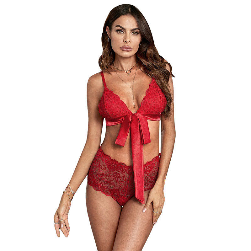 70C 75A 70B 50kg Seksowny biustonosz z majtkami Zestaw z dwoma ramiączkami Koronkowy biustonosz Bralette